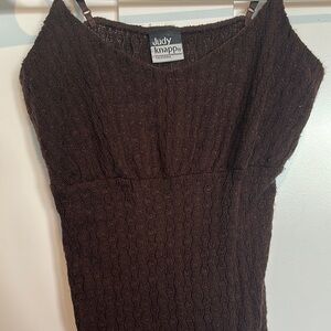 Judy Knapp Brown Lace Camisole